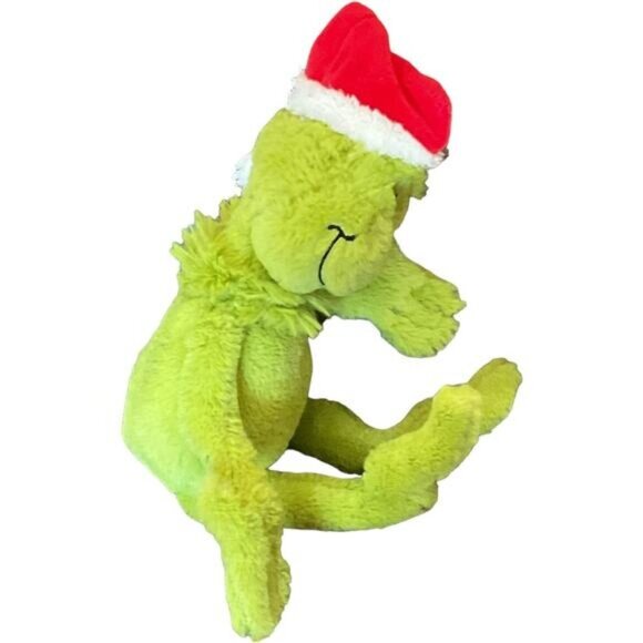 2018 Dr Seuss The Grinch Red Christmas Santa Hat Stuffed Animal Plush - Picture 4 of 7